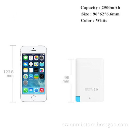 New Pocket Card Design Power Charger for All Mobile Phone